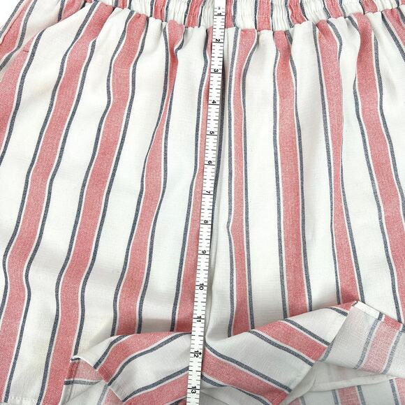 Mi Ami Francesca's Ticking Stripe Lined Shorts Size L - Picture 4 of 8